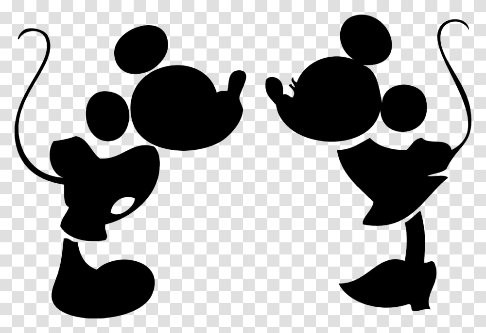 Mickey Mouse Silhouette Clip Art Cliparts Co Mickey And Minnie Wedding, Number, Cross Transparent Png
