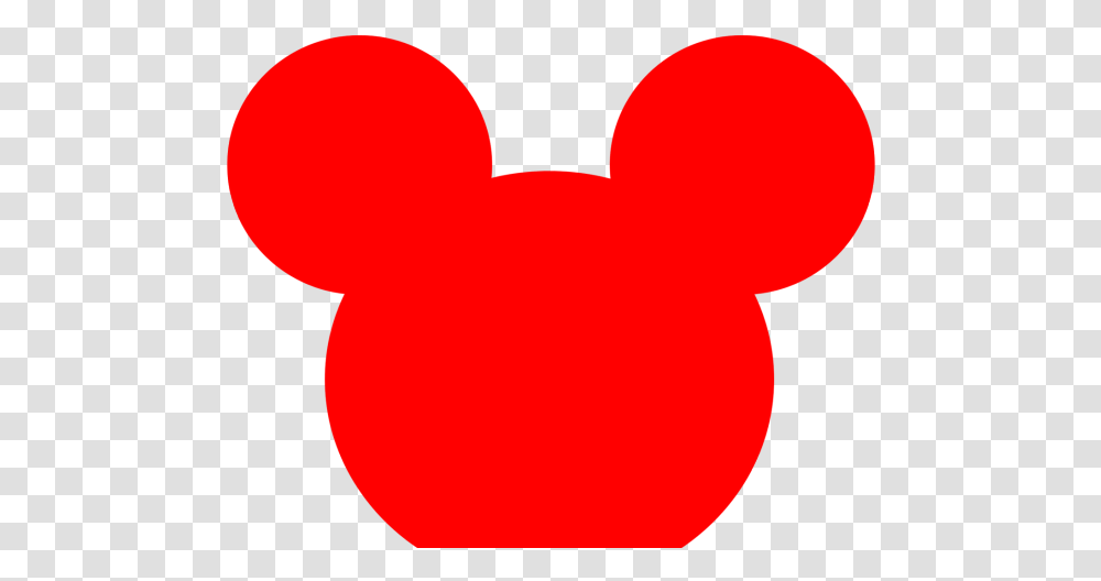 Mickey Mouse Silhouette Head, Heart, Food Transparent Png