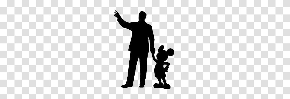 Mickey Mouse Silhouette Mickey Mouse Silhouette Silhouette, Person, Human, People, Family Transparent Png