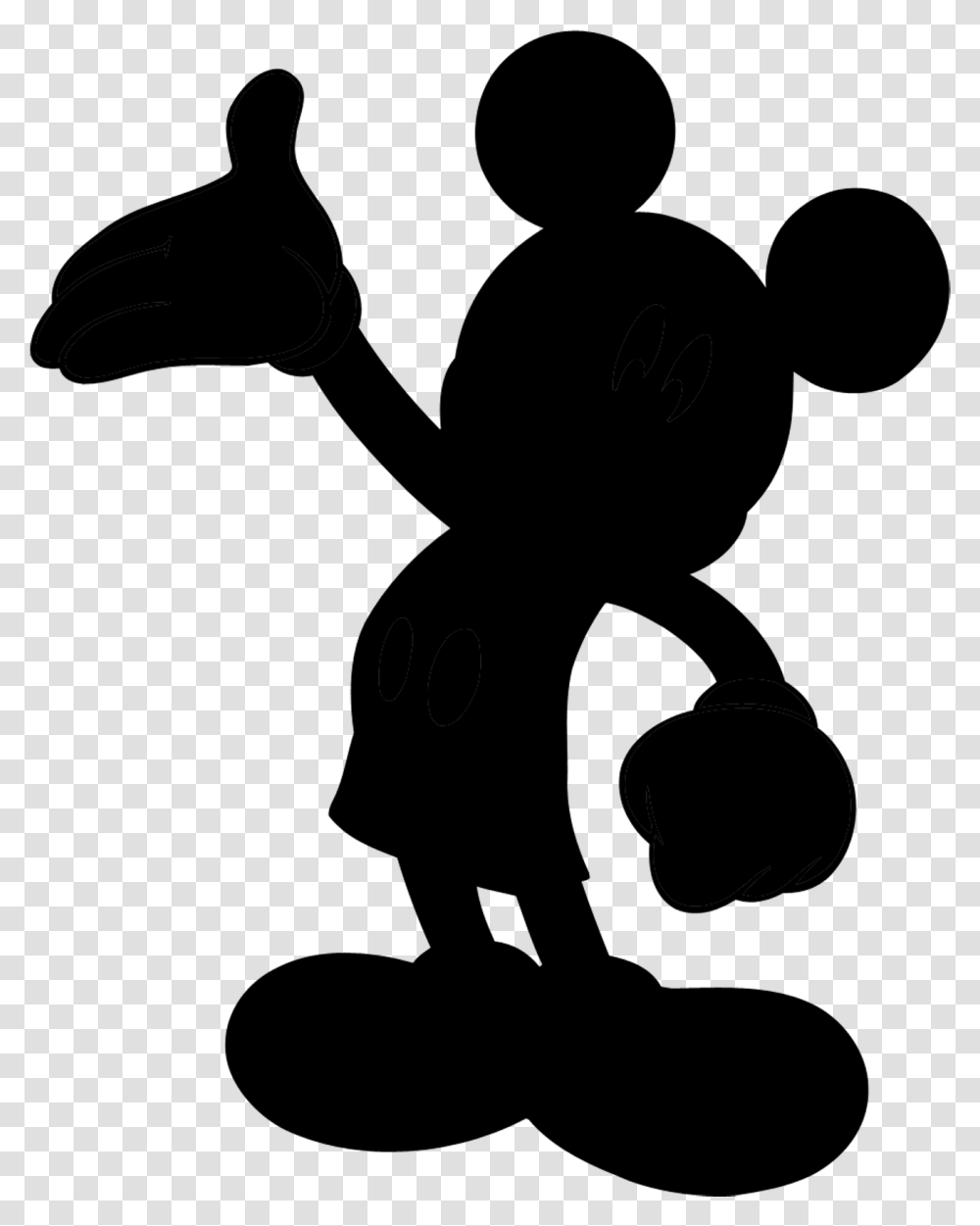 Mickey Mouse Silhouette Minnie Mouse Pluto Art Mickey Mouse Silhouette, Gray, World Of Warcraft Transparent Png