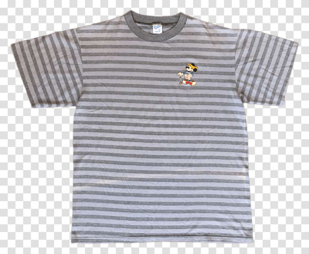 Mickey Mouse Striped Golf T Shirt - Animals, Clothing, Apparel, T-Shirt, Rug Transparent Png