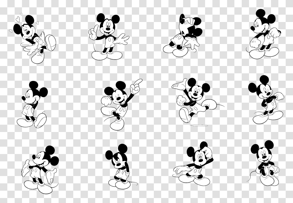 Mickey Mouse Vector Cdr, Stencil Transparent Png