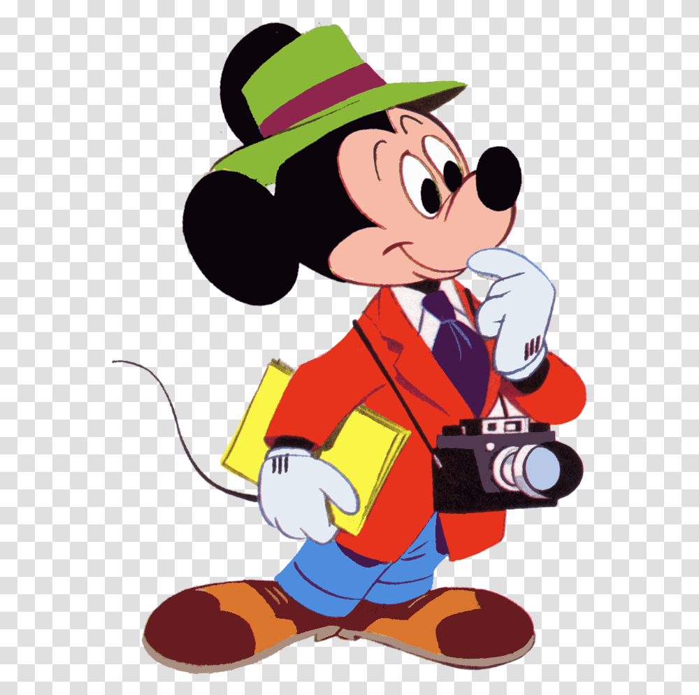 Mickey Mouse With Camera, Person, Human, Performer, Photographer Transparent Png