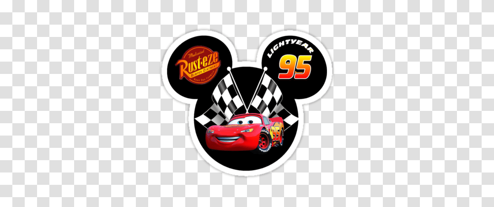 Mickey Mouse With Lightning Mcqueen From Cars, Vehicle, Transportation, Sports Car Transparent Png