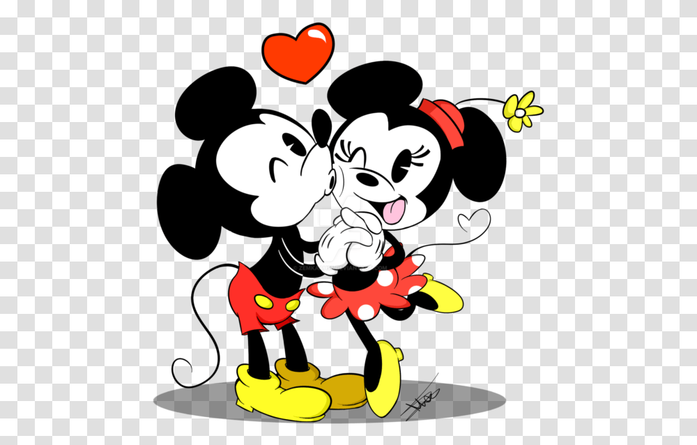 Mickey Mouse Y Minnie Mickey Mouse Amor, Fire, Poster Transparent Png
