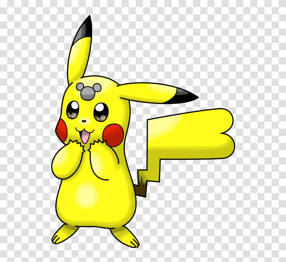 Mickey Mouses Head Marked Pikachu, Plant, Food, Animal, Mammal Transparent Png