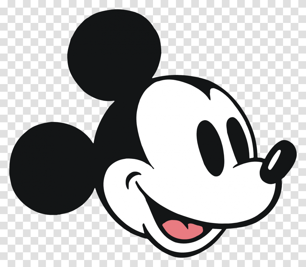 Mickey Outline Background Mickey Mouse Old Head, Stencil, Logo, Trademark Transparent Png