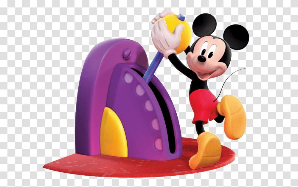 Mickey Pulling Lever, Toy, Rattle, Food, Dessert Transparent Png
