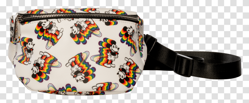 Mickey Rainbow Fanny Pack Loungefly, Bag, Handbag, Accessories, Accessory Transparent Png