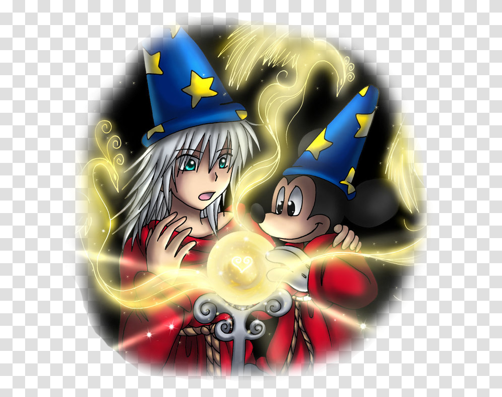 Mickey Teaching Riku Magic Kingdom Hearts Riku And Mickey Mouse, Clothing, Apparel, Graphics, Hat Transparent Png
