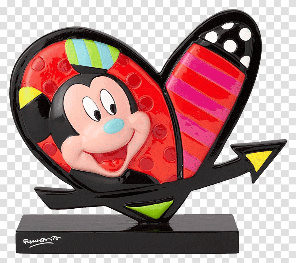 Mickey & Minnie Mouse Heart Mickey Minnie Heart Britto, Cushion, Food Transparent Png