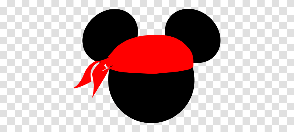 Mickey With Red Bandana, Label, Animal Transparent Png