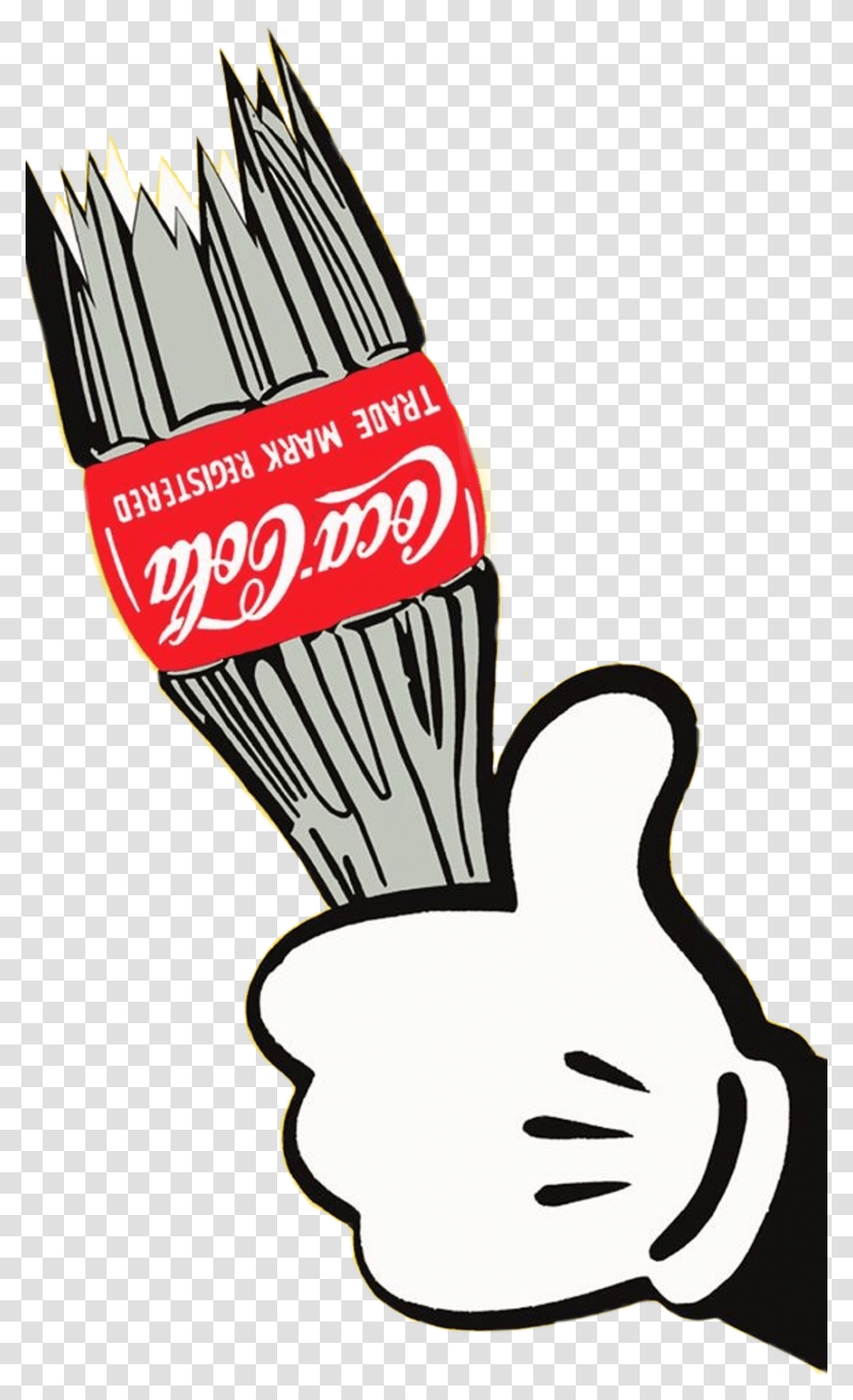 Mickeymouse Cocacola Coca Cola Art Pop De Mickey Mouse, Beverage, Drink, Arrow Transparent Png