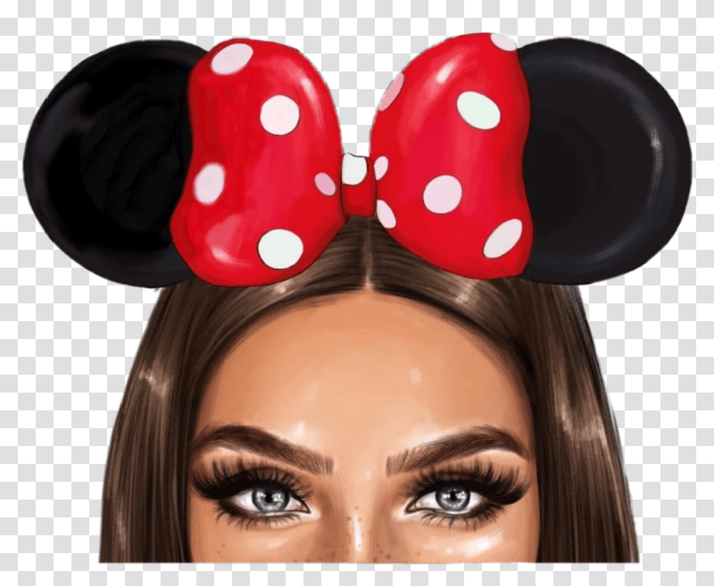 Mickeymouse Minniemouse Ears Disney Animalears But First Coffee By Anastasia Kosyanova, Face, Person, Texture, Head Transparent Png