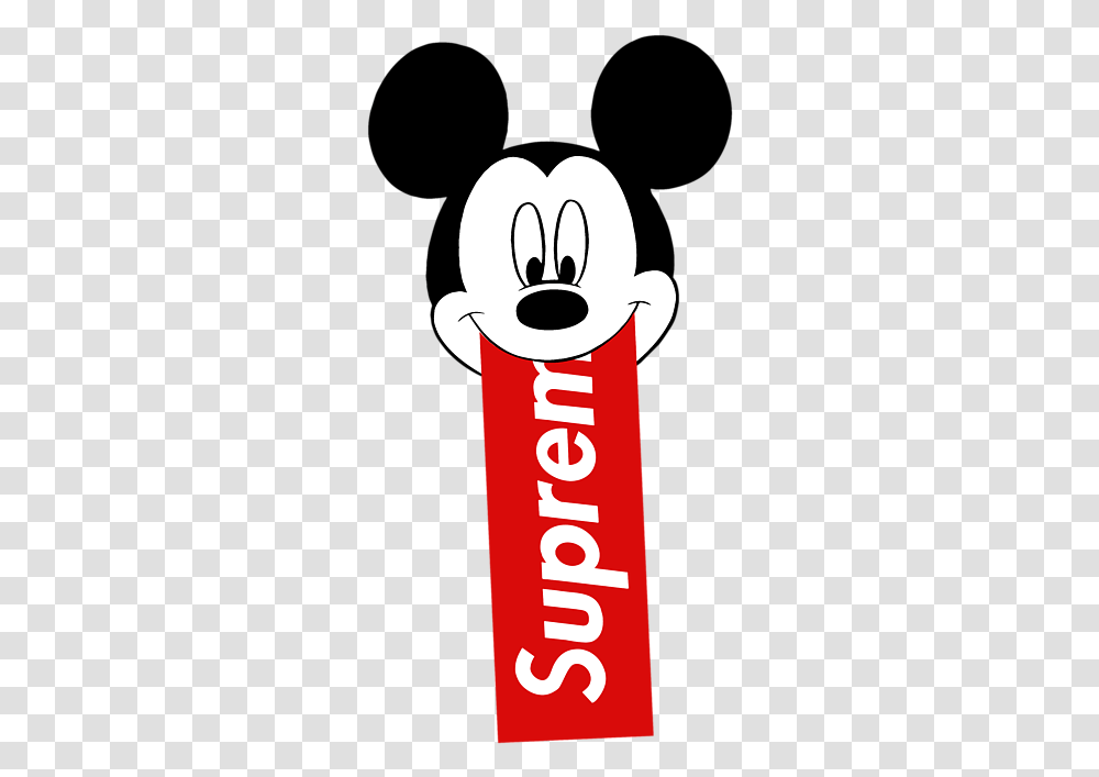 Mickeymouse X Supreme, Alphabet, Number Transparent Png