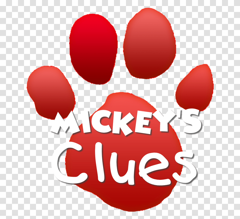 Mickeys Clues Logo Updated Blues Dog Blues Clues Paw Print, Hand, Balloon, Plant, Seed Transparent Png