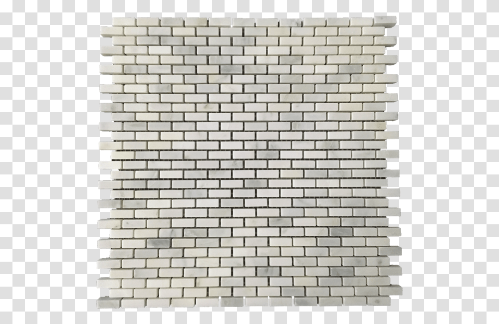 Micro Brick Pearl White Honed Beveled Subway Tile With Grey Grout Bathroom, Woven, Rug, Pattern Transparent Png