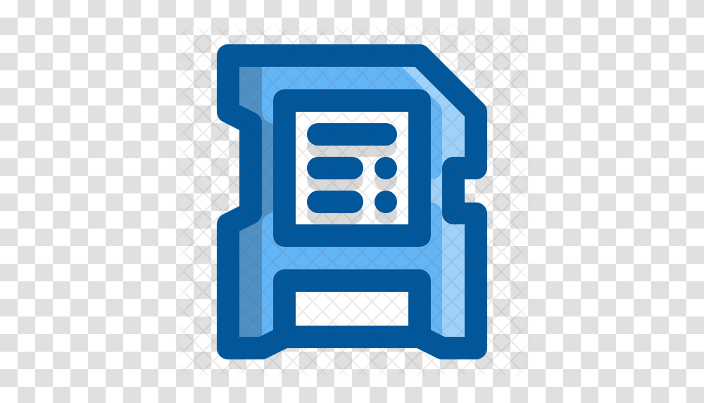 Micro Sd Icon Vertical, Text, Machine, Road Sign, Symbol Transparent Png