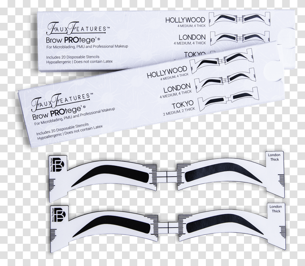 Microblading Eyebrow Stencil, Buckle Transparent Png