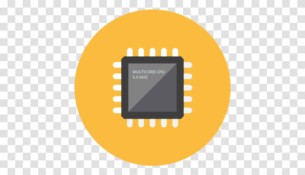 Microchip Icon Cpu, Electronic Chip, Hardware, Electronics, Computer Hardware Transparent Png