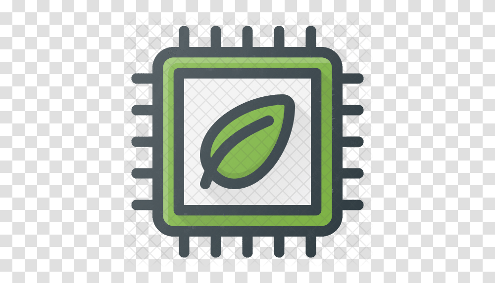 Microchip Icon Of Colored Outline Style Microprocessor, Plant, Grain, Produce, Vegetable Transparent Png