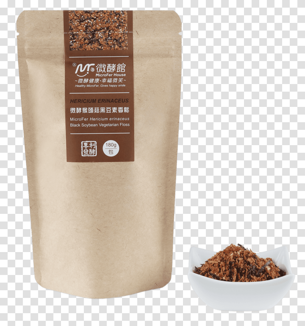 Microfer Hericium Erinaceus Black Soybean Vegetarian Paper Bag, Bottle, Food, Cylinder, Sack Transparent Png