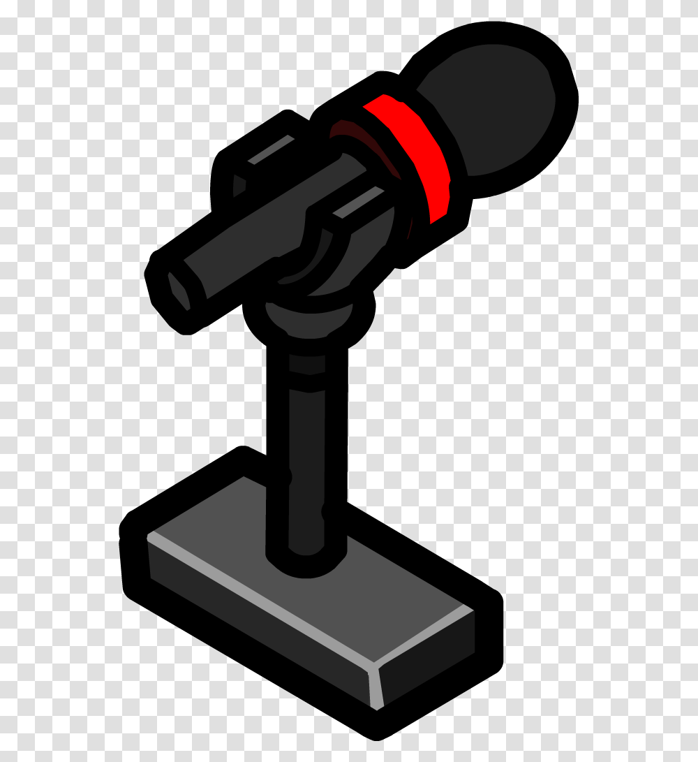 Microfono Club Penguin Club Penguin Microphone, Machine, Axe, Tool, Hammer Transparent Png