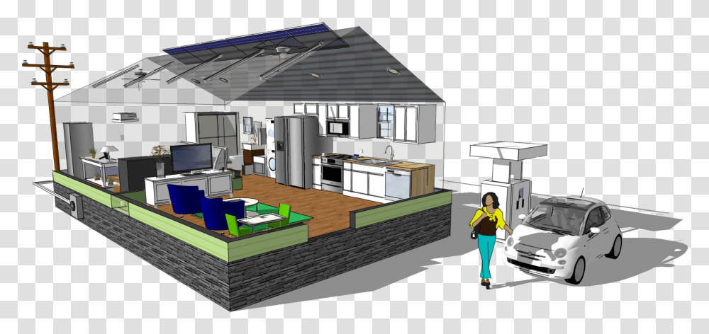 Microgrid For Homes, Person, Housing, Building, Indoors Transparent Png