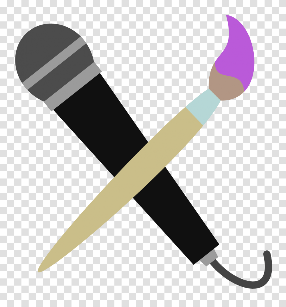 Microphone Clip Art Black And White, Stick, Hammer, Tool, Wand Transparent Png