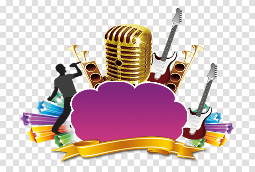Microphone Clipart Music Note Vector Music Logo, Guitar, Leisure Activities, Musical Instrument, Stage Transparent Png