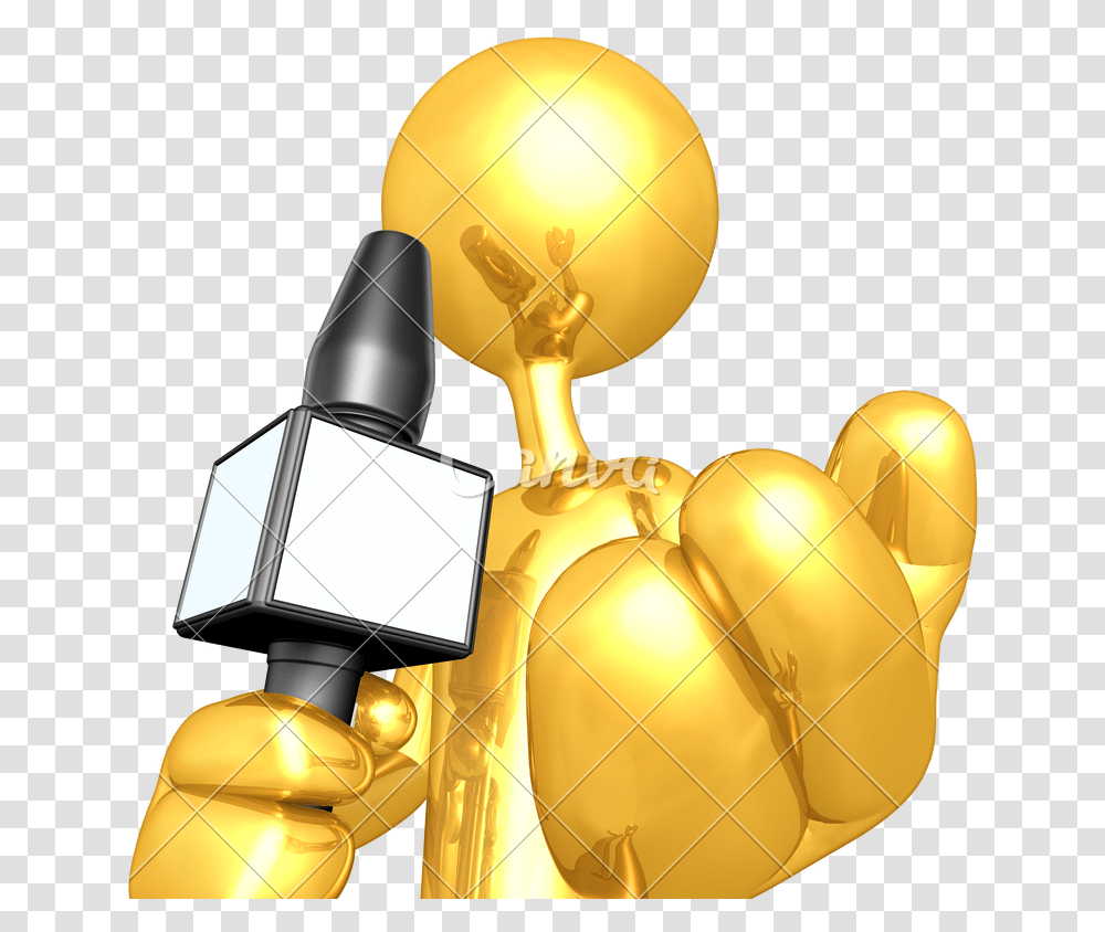 Microphone Clipart Reporter Microphone Microphone, Lamp, Gold, Trophy, Treasure Transparent Png