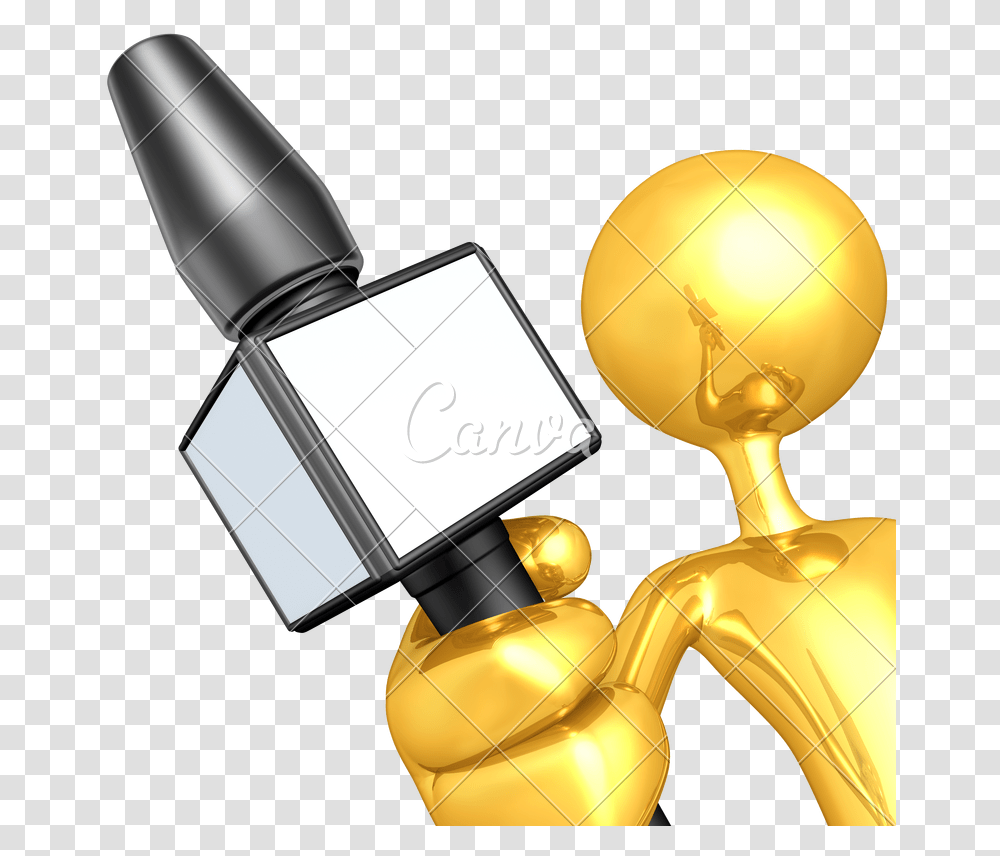 Microphone Clipart Reporter Microphone Vector, Lamp, Trophy, Bottle, Gold Transparent Png