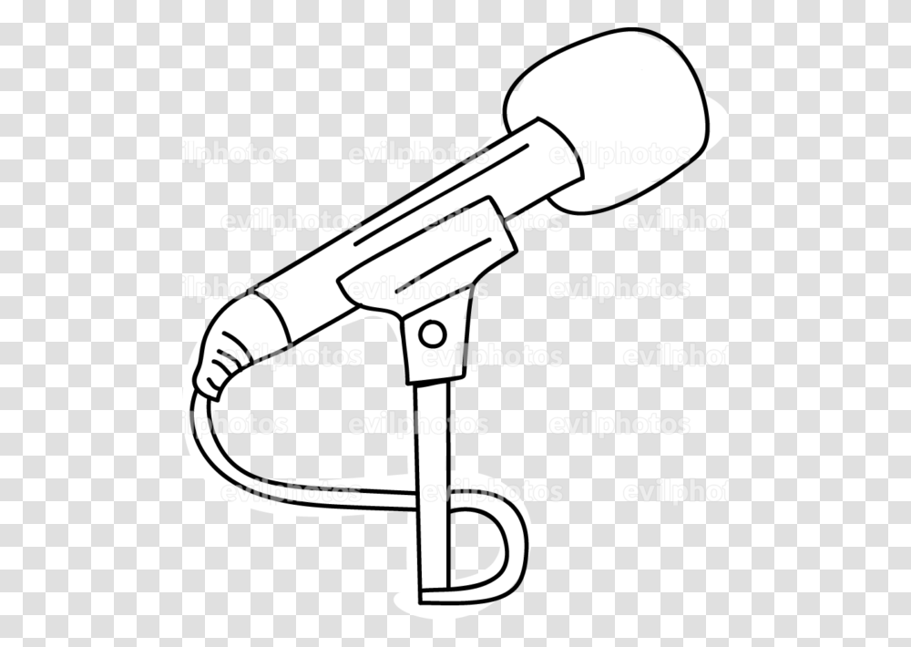Microphone Drawing Vector And Stock Photo Tool, Electrical Device, Gun, Weapon, Weaponry Transparent Png