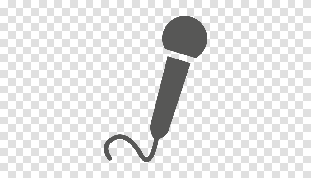 Microphone Flat Icon With Cable, Electrical Device, Green, Pin Transparent Png