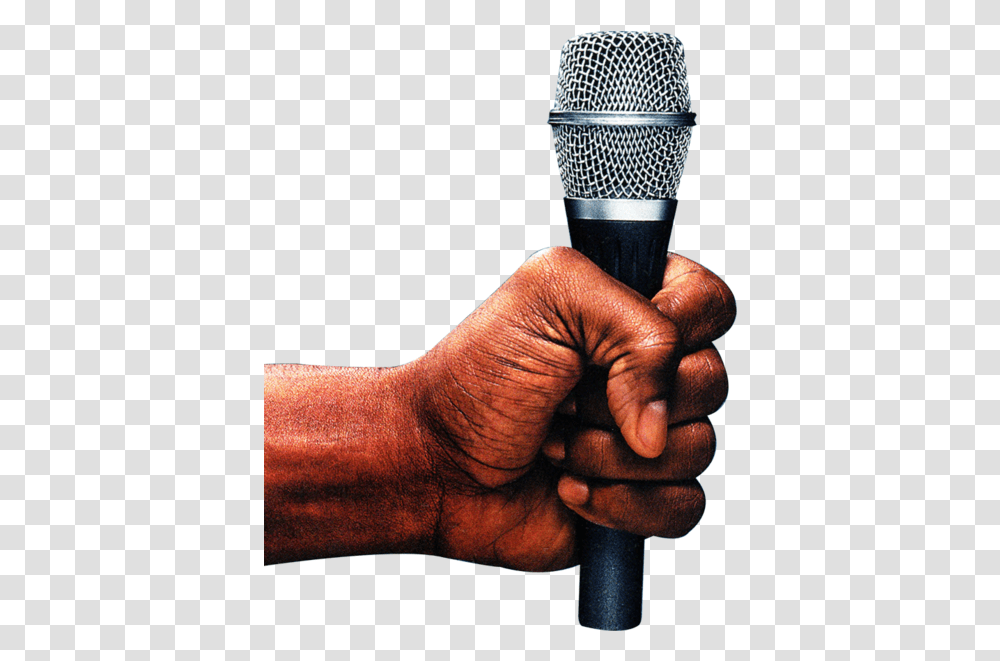 Microphone Hand Hand With Microphone, Person, Human, Electrical Device, Finger Transparent Png