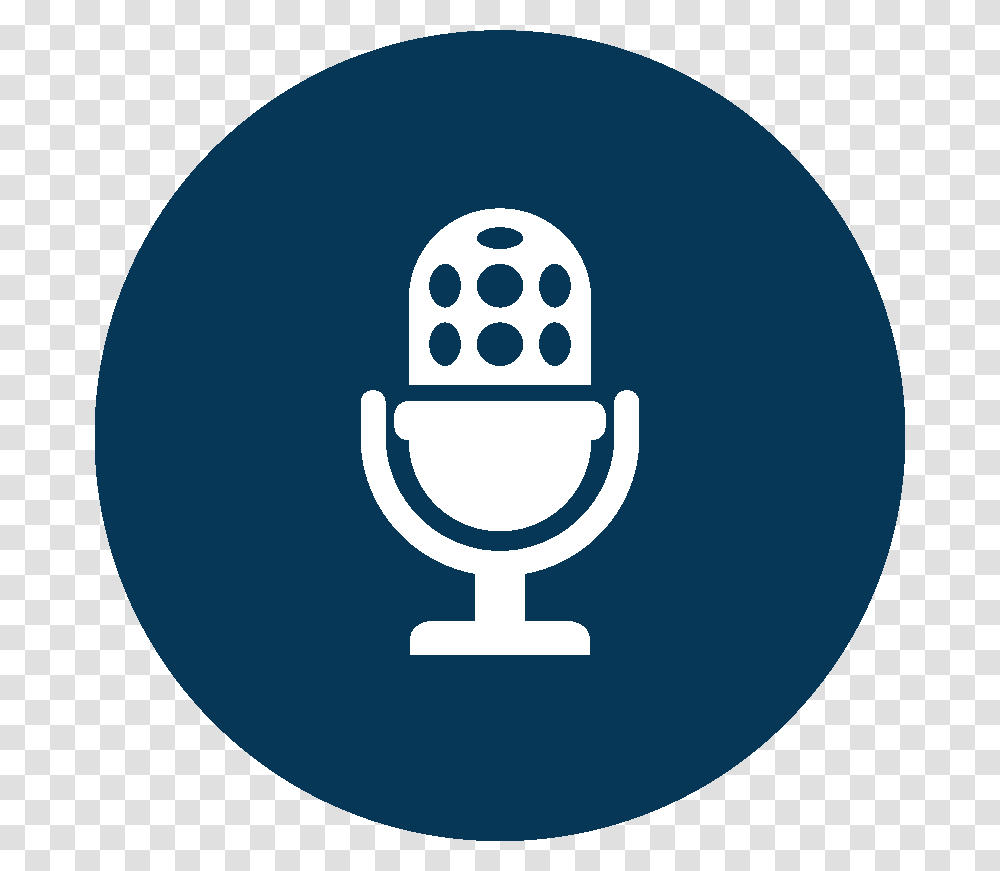 Microphone Icon Circle, Logo, Trademark, Trophy Transparent Png