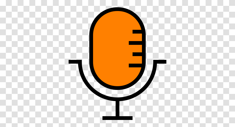 Microphone Icon Of Colored Outline Style Available In Svg Dot, Moon, Nature, Label, Text Transparent Png