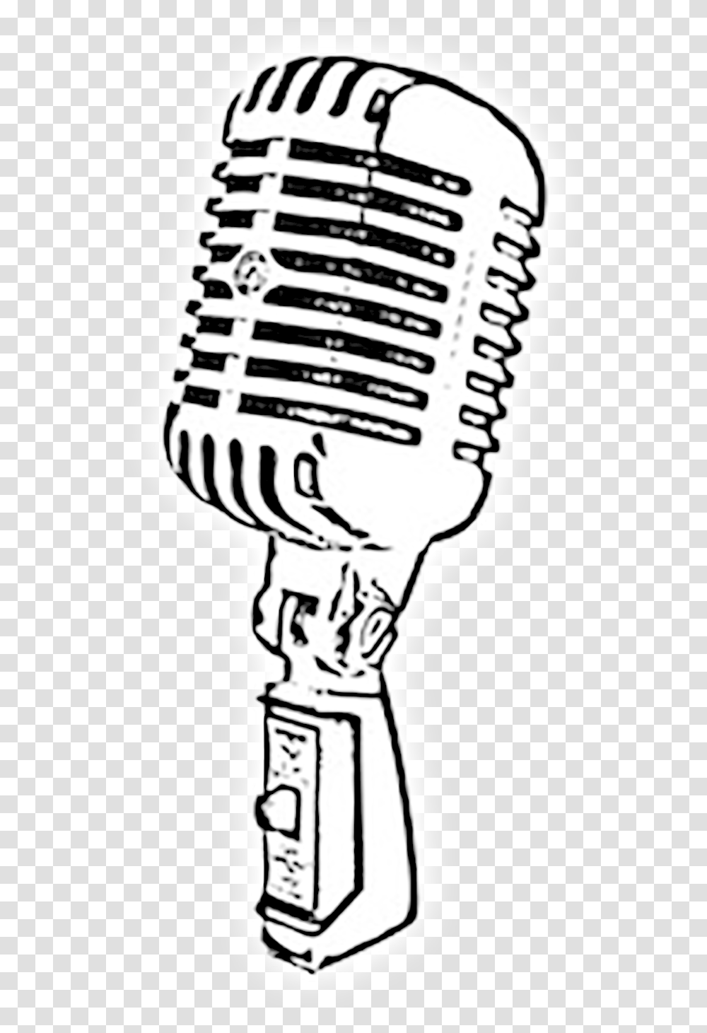 Microphone Photo Old School Microphone Drawing Transparent Png