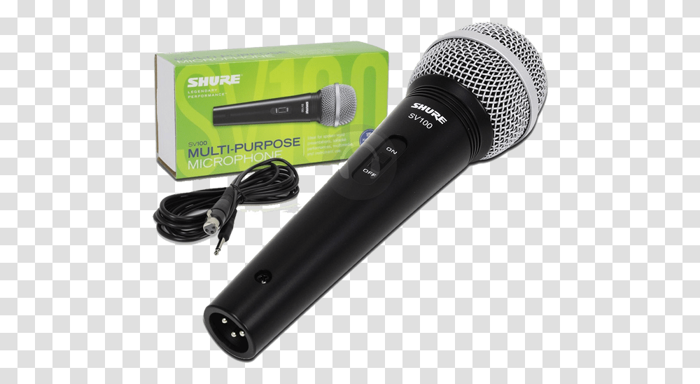 Microphone Shure Sv100 Shure Sv 100 Mic, Electrical Device, Blow Dryer, Appliance, Hair Drier Transparent Png