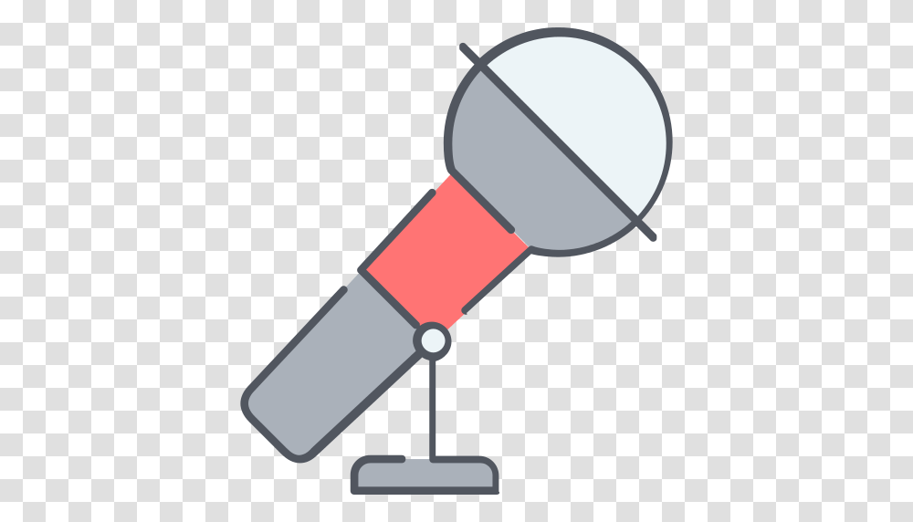 Microphone Singer Icon, Lighting, Telescope, Steamer, Microscope Transparent Png