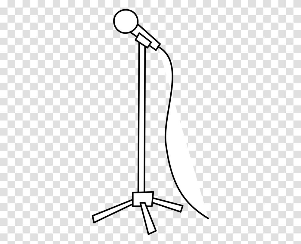 Microphone Stands Drawing Line Art Computer Icons, Cutlery, Oars, Fork, Sword Transparent Png