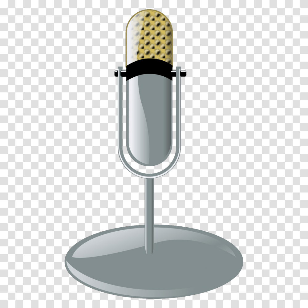 Microphone Vector Illustration Free Svg Microphone Clip Art, Lamp, Glass, Goblet, Wine Glass Transparent Png