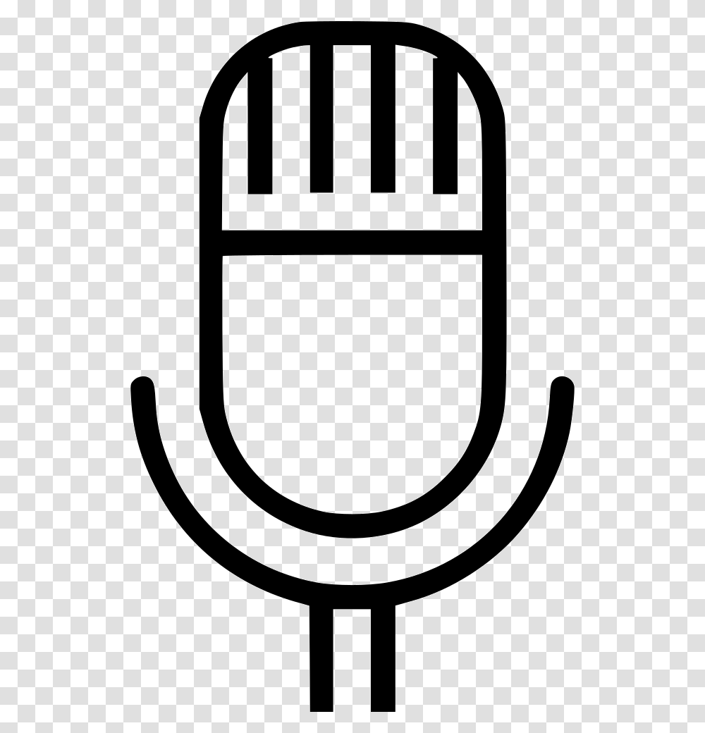 Microphone Vintage Mic Radio Icon Free Download, Stencil, Rug Transparent Png