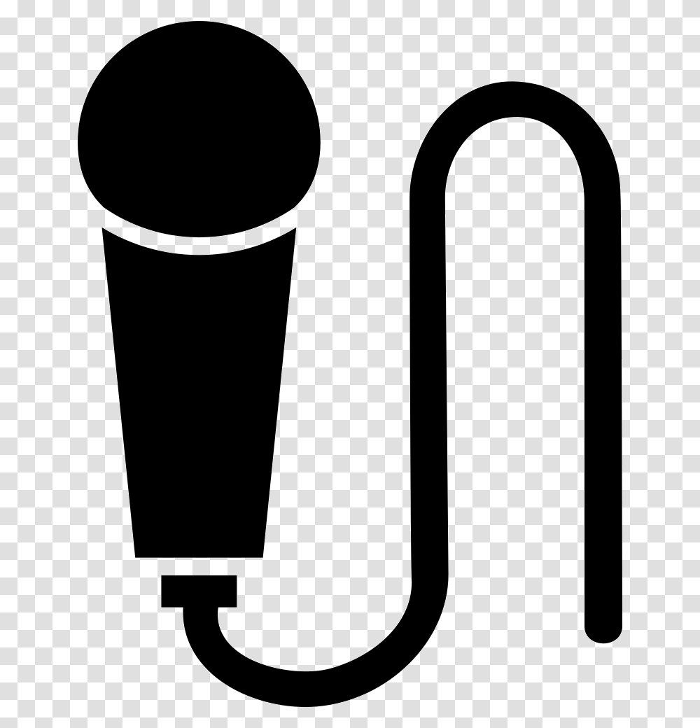 Microphone Voice Audio Tool With Cord Icon Free Download, Number, Cutlery Transparent Png