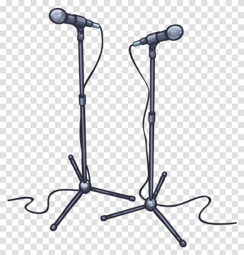 Microphone With Stand File Download Mic Stand, Tripod, Shower Faucet, Electrical Device, Bow Transparent Png