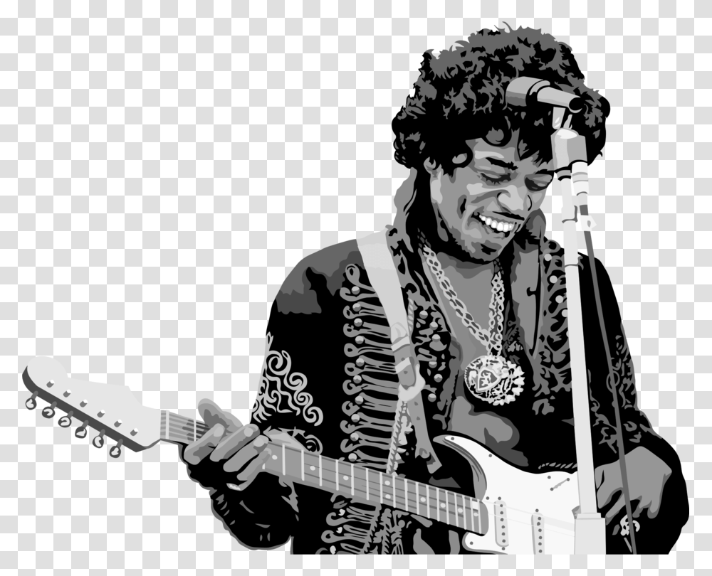 Microphonestring Instrumentguitar Accessory Jimi Hendrix, Leisure Activities, Musical Instrument, Person, Human Transparent Png