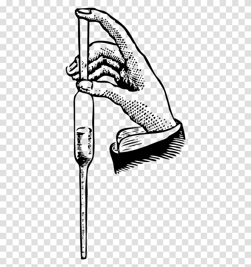 Micropipette Drawing Dropper Pipette In Chemistry Lab, Gray, World Of Warcraft Transparent Png