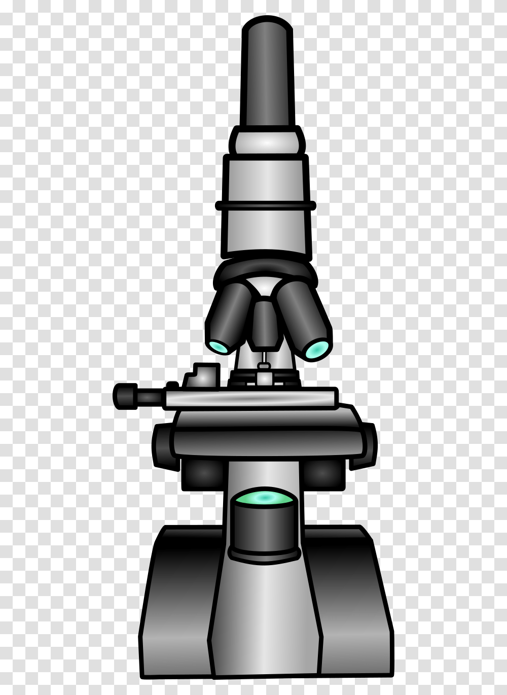 Microscope Clipart Biology Textbook Cartoon Microscope Front View Transparent Png