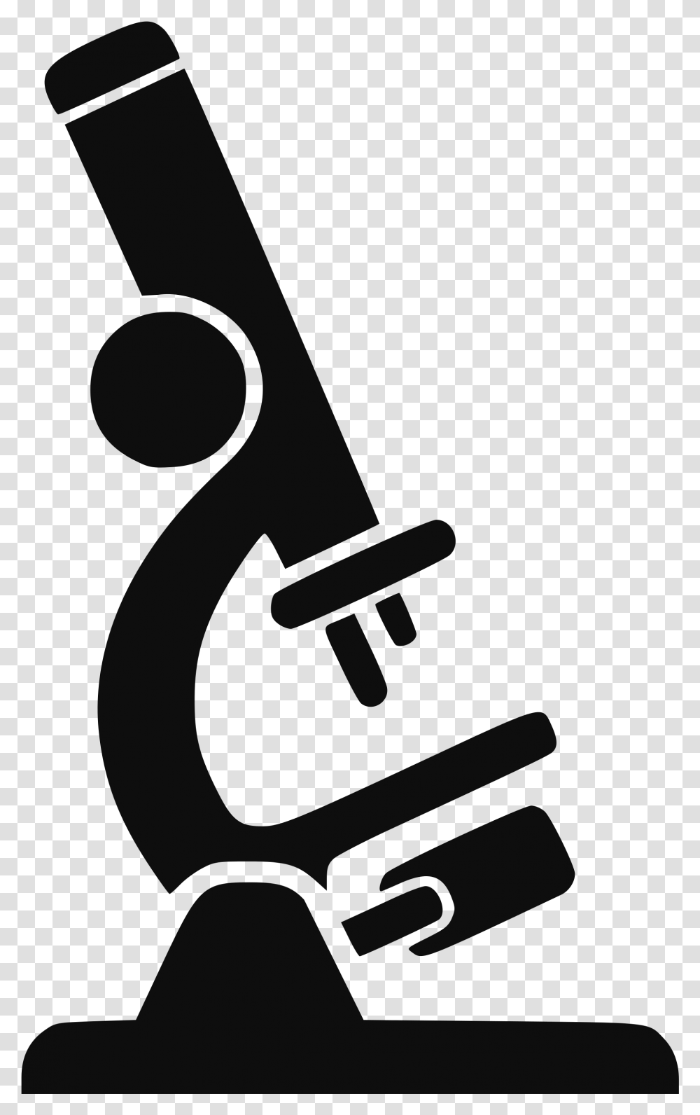 Microscope Clipart Black And White Microscope Black Microscope Black And White Clipart, Alphabet, Ampersand Transparent Png