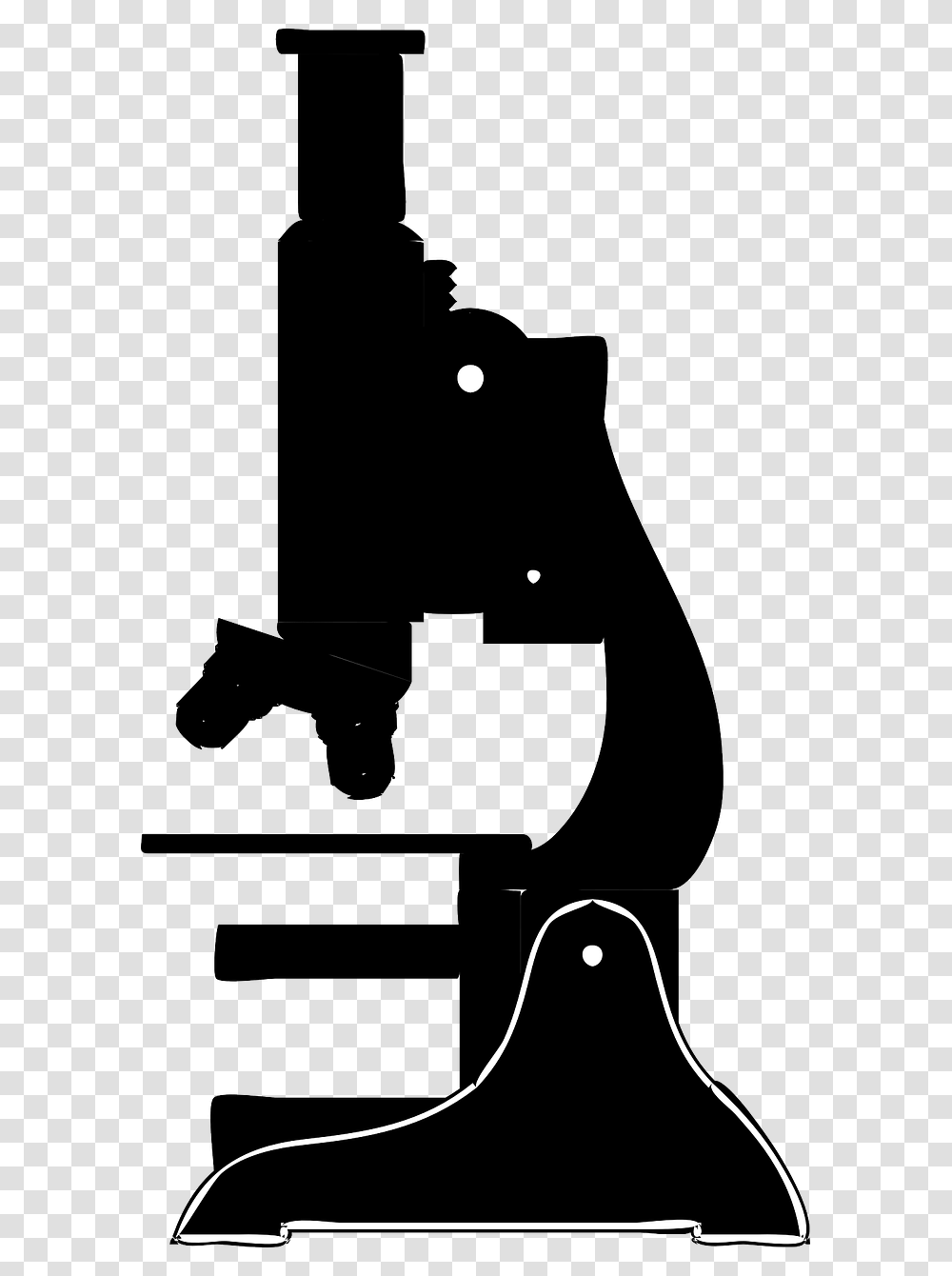 Microscope Science Silhouette Free Picture Microscope Clipart Vector, Leisure Activities, Apparel, Guitar Transparent Png
